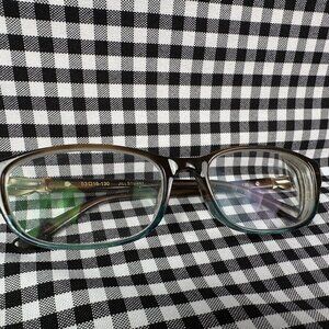 Jill Stuart 317 Two Tone Blue Brown Women's Eyeglasses Glasses